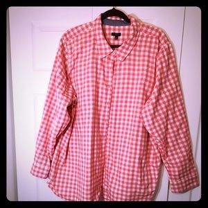 💕New Listing💕 Talbots pink checked shirt